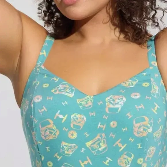 Torrid Star Wars Troopers Super Soft V-Neck Romper - Picture 4 of 7